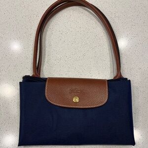 Longchamp large tote bag (Navy)